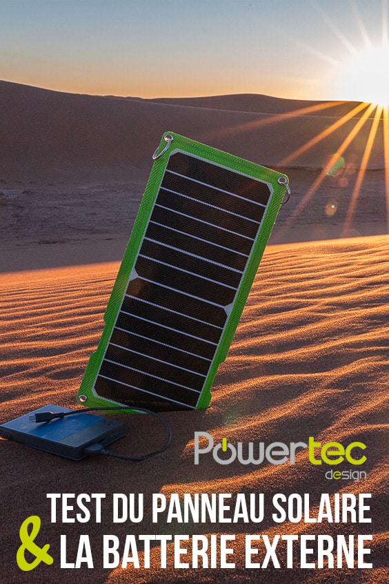 Test panneau solaire powertec pin