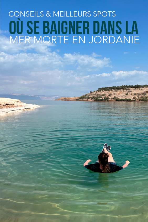 Se baigner dans la mer morte en Jordanie